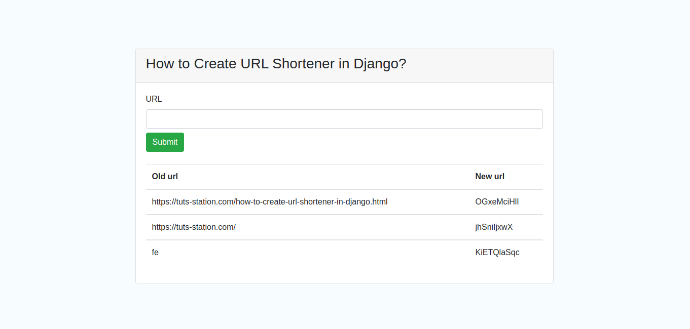 URL Shortener